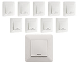 Interrupteur va et vient + voyant Artezo 10A - Zenitech