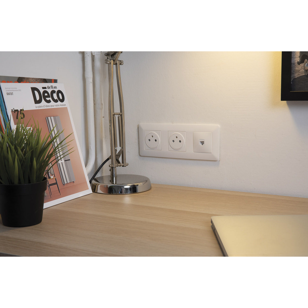 Prise RJ45 CAT6 blanc Artezo - Zenitech