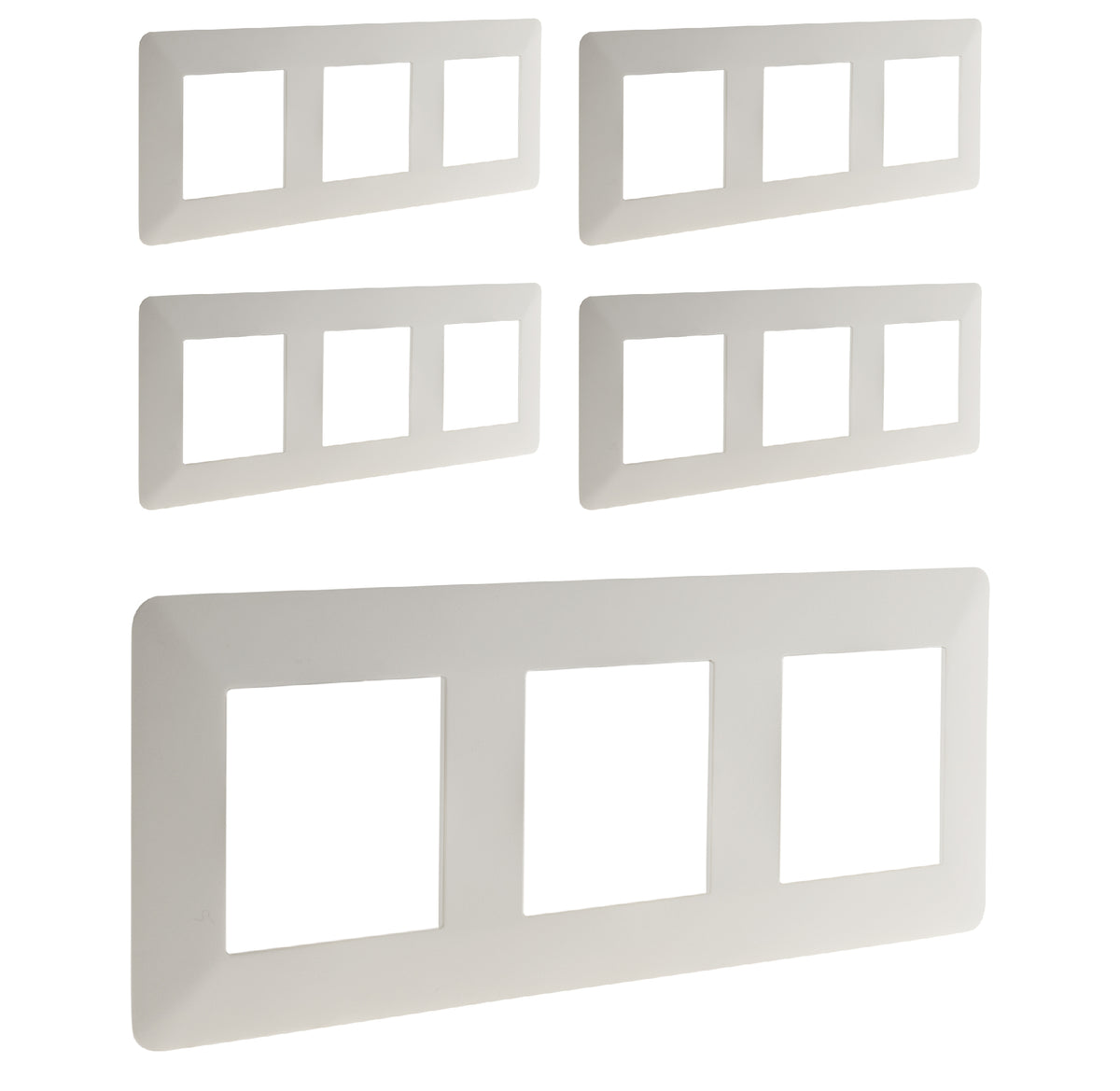 Triple plaque de finition Artezo - Zenitech