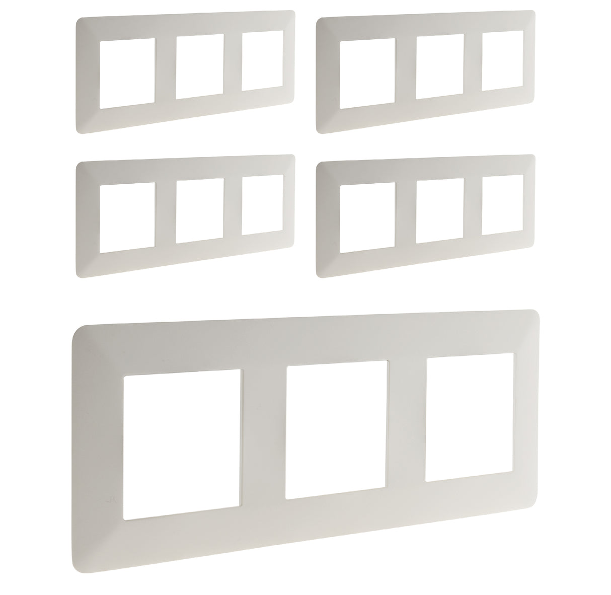 Triple plaque de finition Artezo - Zenitech