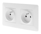 Prise précâblée 2P+T - blanc - Zenitech