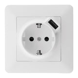 Prise Schuko Asfora + USB - Zenitech