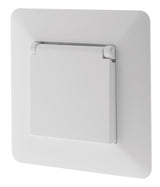 Prise de courant étanche IP44 2P+T 16A blanc - Artezo