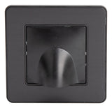 Plaque sortie de Câble 16A complète - métal Noir brossé - Kouro - Zenitech