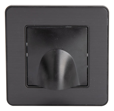 Plaque sortie de Câble 16A complète - métal Noir brossé - Kouro - Zenitech