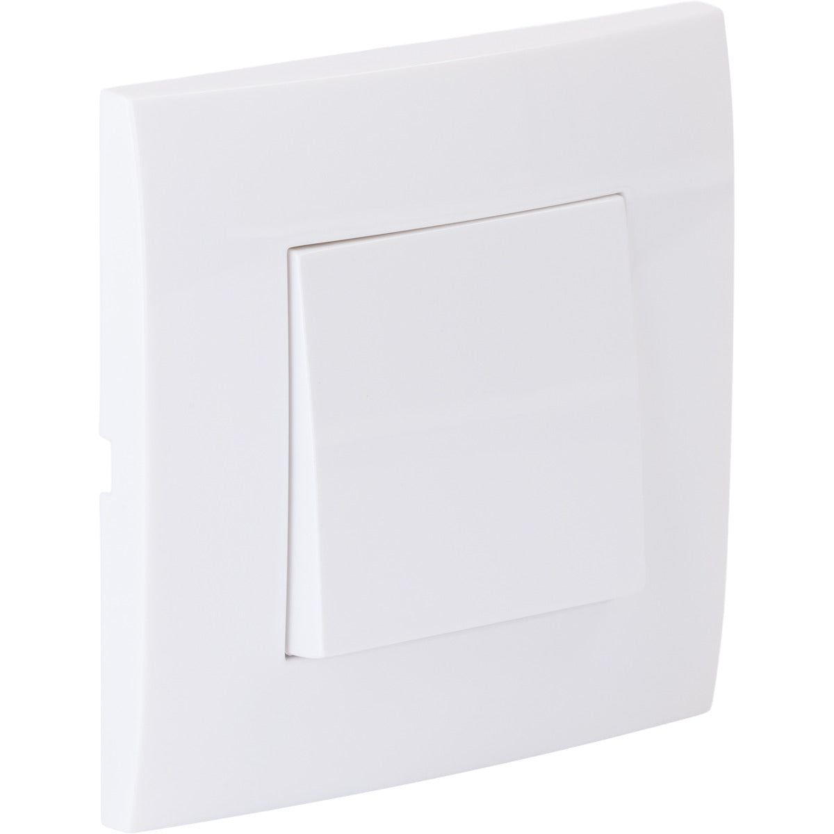 Va et vient encastré + plaque de finition Kalya - Blanc - Zenitech