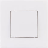 Va et vient encastré + plaque de finition Kalya - Blanc - Zenitech