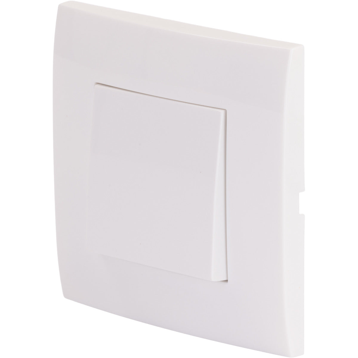 Va et vient encastré + plaque de finition Kalya - Blanc - Zenitech