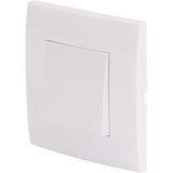 Va et vient encastré + plaque de finition Kalya - Blanc - Zenitech