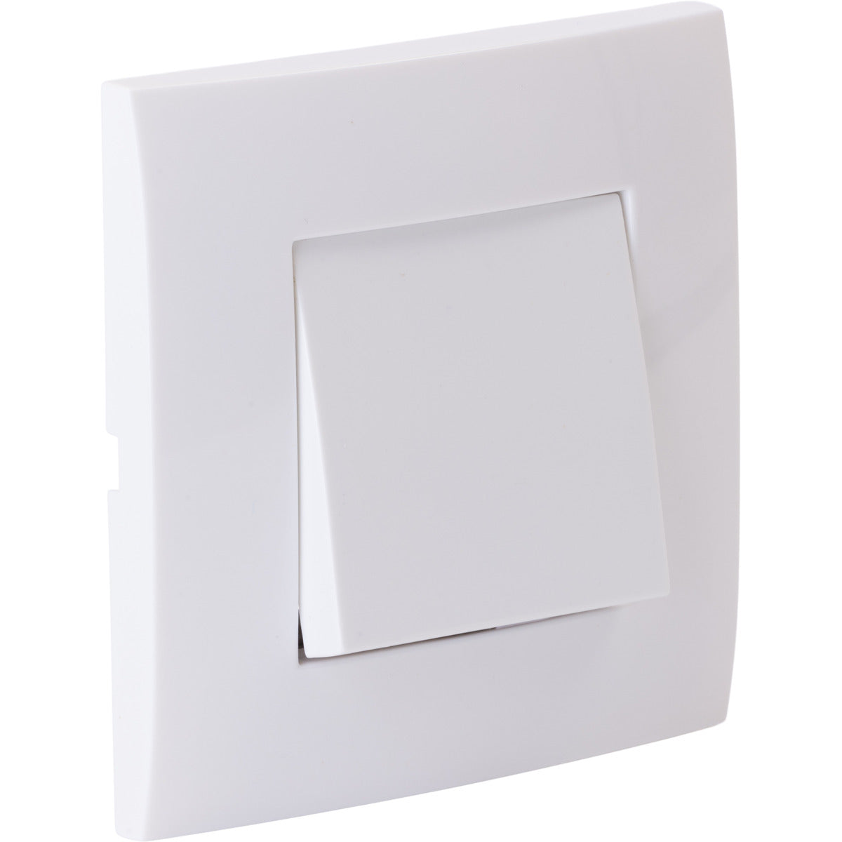 Bouton poussoir encastré + plaque de finition Kalya - Blanc - Zenitech