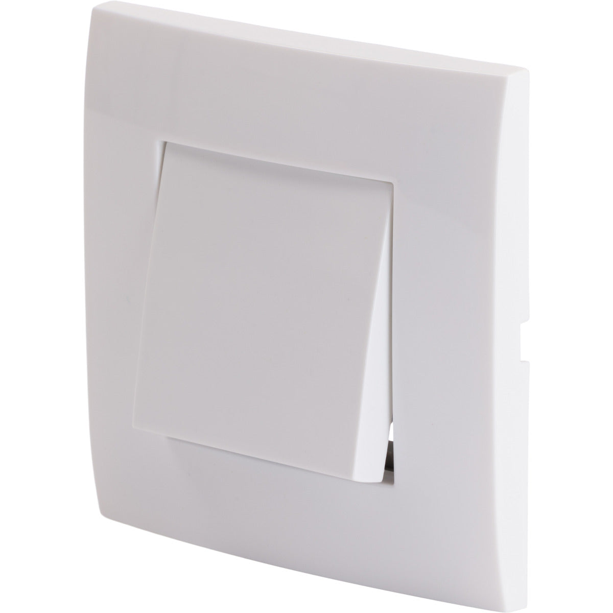 Bouton poussoir encastré + plaque de finition Kalya - Blanc - Zenitech