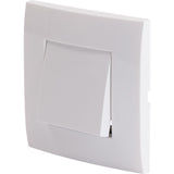 Bouton poussoir encastré + plaque de finition Kalya - Blanc - Zenitech