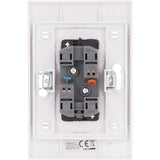 Double prise Verticale + plaque de finition Kalya - Blanc - Zenitech