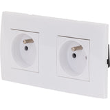 Double prise  + plaque de finition Kalya - Zenitech