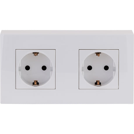 Double ou triple prise Schuko saillie + plaque Kalya - Zenitech