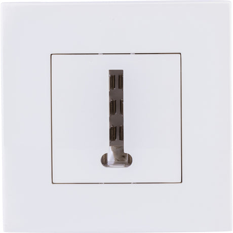 Prise RJ45 encastrée + plaque de finition Kalya - Blanc - Zenitech