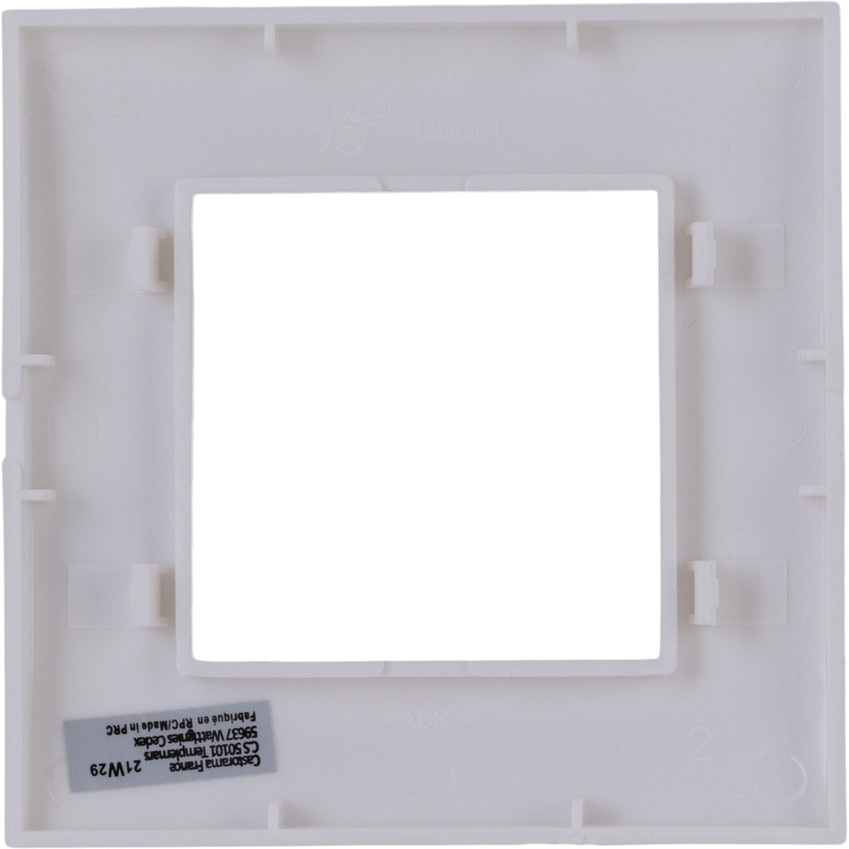 Plaque de finition simple Kalya - Zenitech