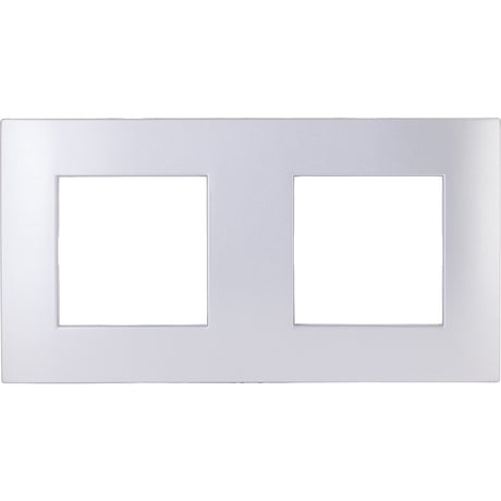 Plaque de finition double Kalya - Argent - Zenitech