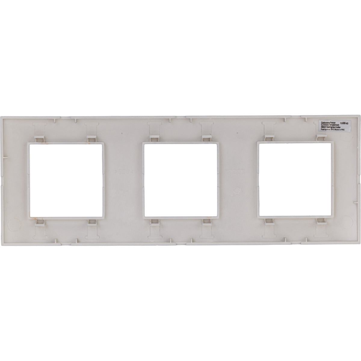 Plaque de finition triple Kalya - Zenitech