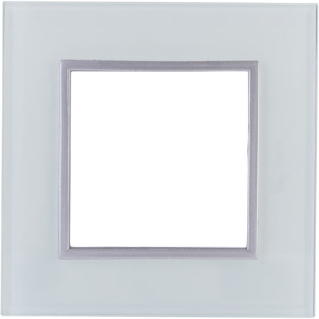 Plaque de finition simple en verre Kalya - Blanc - Zenitech