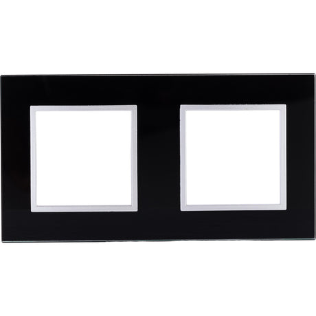 Plaque de finition double en verre Kalya - Noir - Zenitech