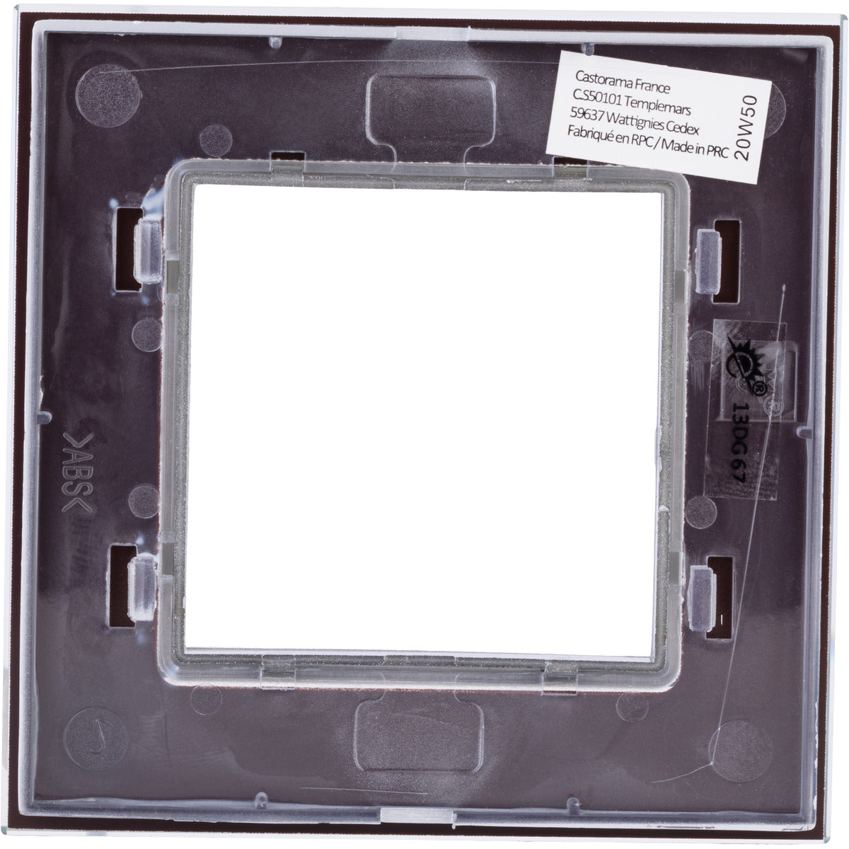 Plaque de finition simple en verre Kalya - Zenitech