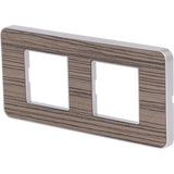 Plaque de finition double Kalya - Zenitech