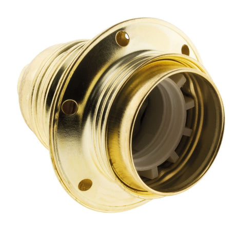 Douille E27 acier laitonné double bague - Zenitech