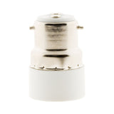 Adaptateur de douille culot pour ampoules - fiche mâle B22 vers fiche femelle E14 - blanc - Zenitech