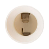 Kit DCL point de centre murs pleins Ø65mm + fiche + douille E27 + crochet - Vert - Zenitech