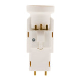 Douille avec Fiche DCL 6A 250V E27 - Blanc - Zenitech