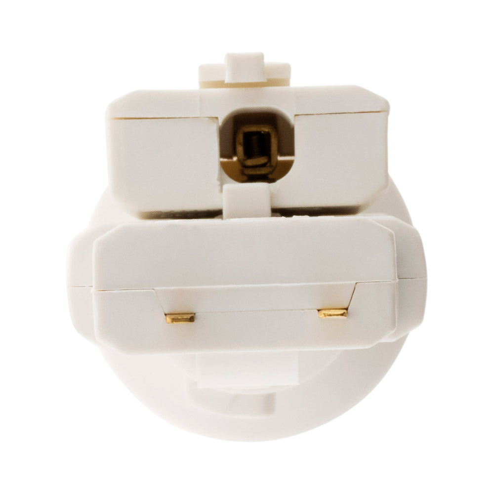 Douille avec Fiche DCL 6A 250V B22 - Blanc - Zenitech