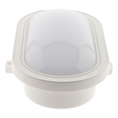 Hublot ovale LED 5,5W 450lm 4000K IP44 - Blanc - Zenitech