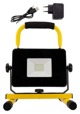 Projecteur LED rechargeable de chantier - jaune - Zenitech