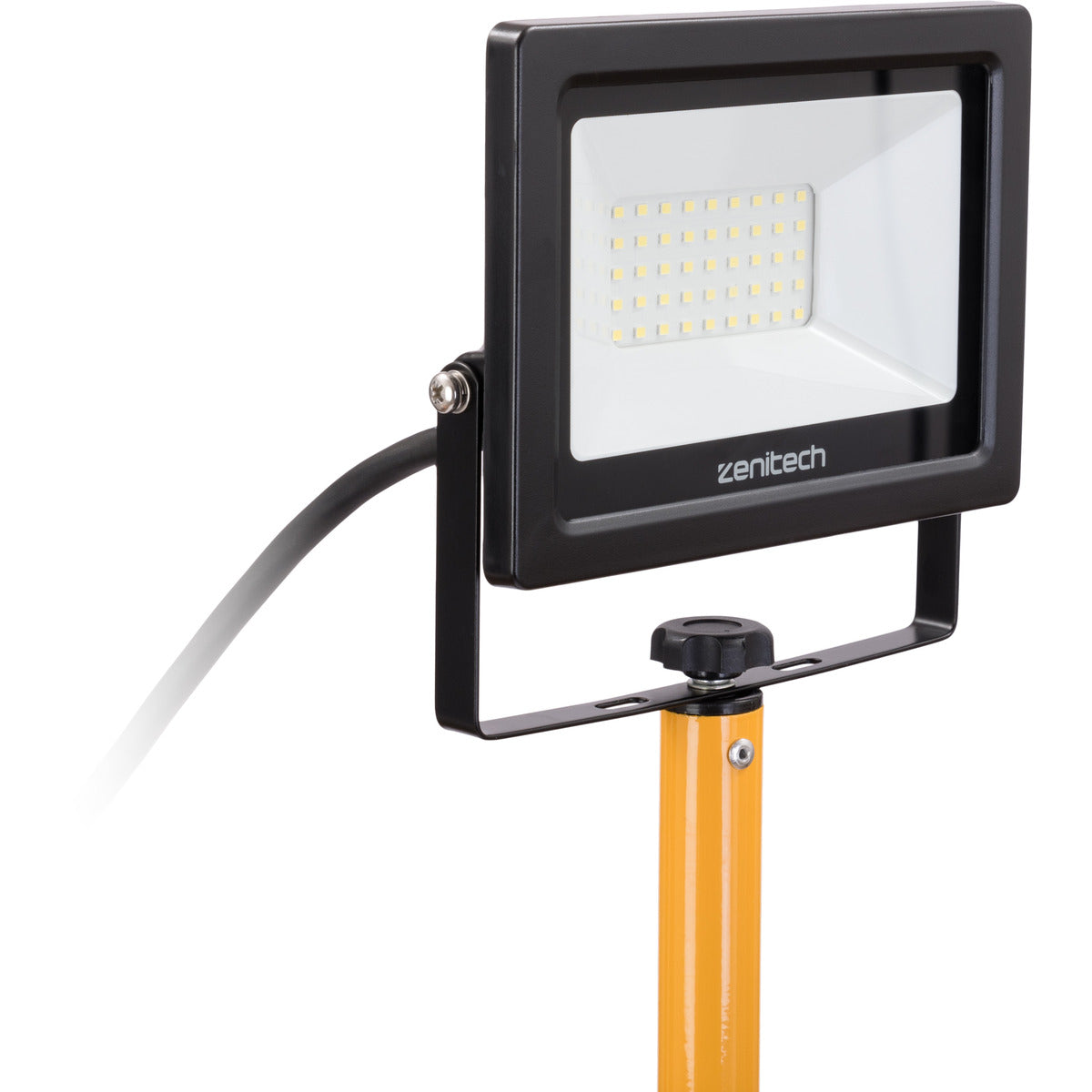 Projecteur LED trépied 30W IP65 - Jaune - Zenitech