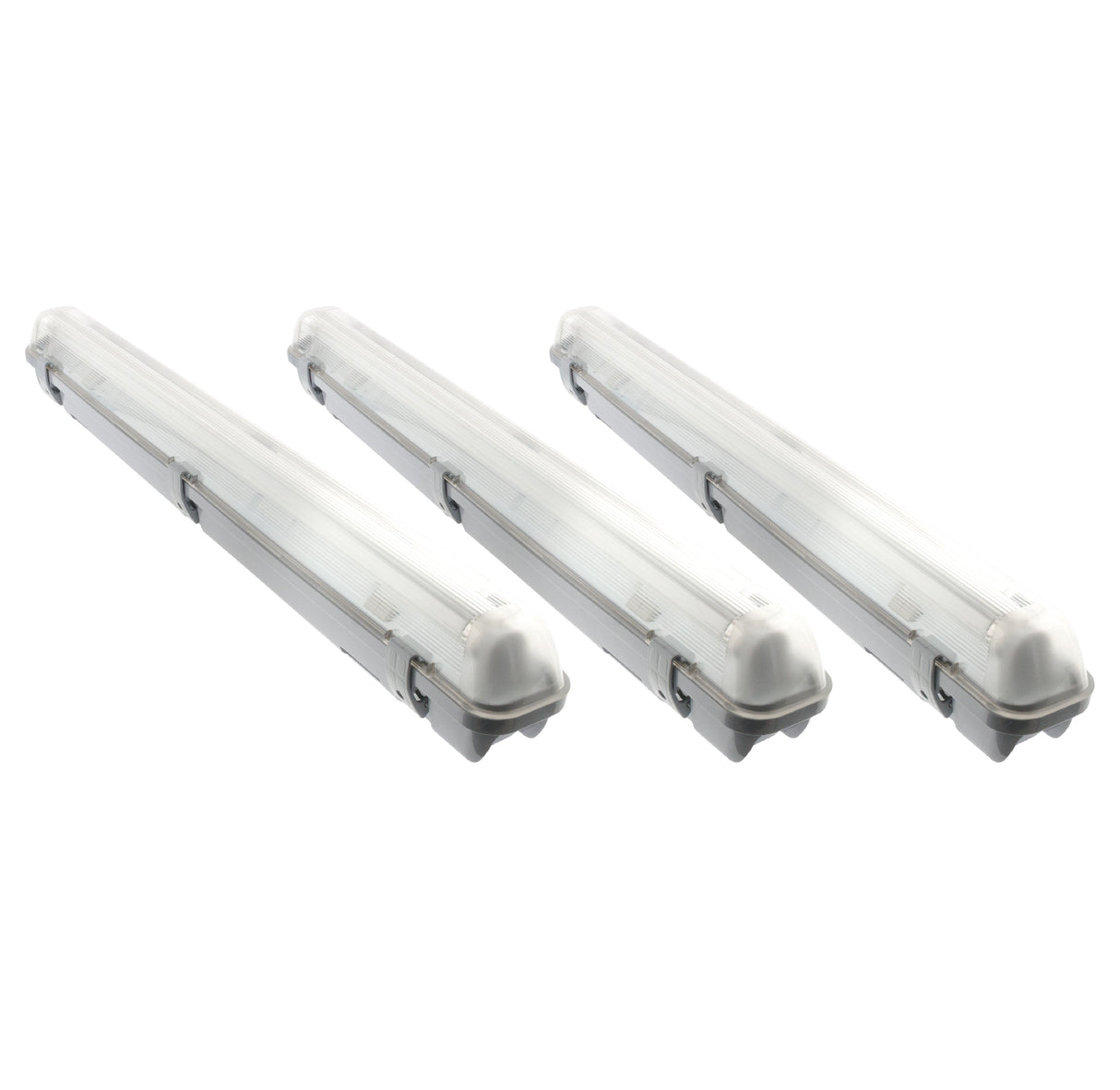 Lot de 3 réglettes fluorescentes 58W étanche PC IP65 T8 A2