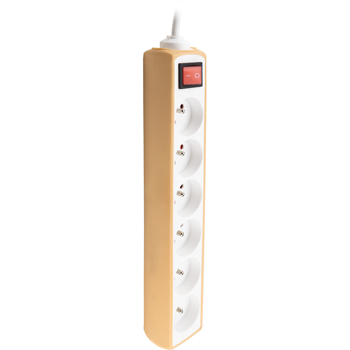 Bloc multiprise 6 prises 2P+T 16A + interrupteur - câble H05VV-F 3G1 1m - Zenitech