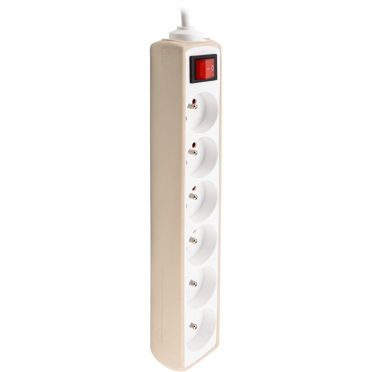 Bloc multiprise 6 prises 2P+T 16A + interrupteur - câble H05VV-F 3G1 1m - Zenitech