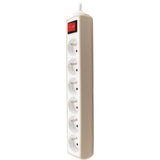 Bloc multiprise 6 prises 2P+T 16A + interrupteur - câble H05VV-F 3G1 1m - Zenitech