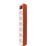 Bloc multiprise 6 prises 2P+T 16A + interrupteur - câble H05VV-F 3G1 1m - Zenitech