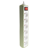 Bloc multiprise 6 prises 2P+T 16A + interrupteur - câble H05VV-F 3G1 1m - Zenitech