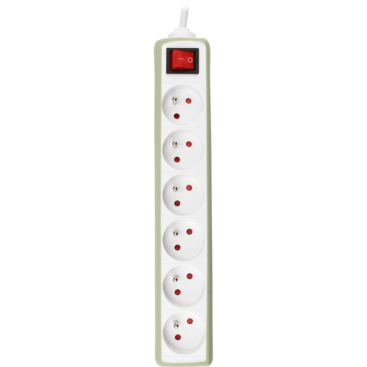 Bloc multiprise 6 prises 2P+T 16A + interrupteur - câble H05VV-F 3G1 1m - Zenitech