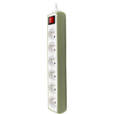 Bloc multiprise 6 prises 2P+T 16A + interrupteur - câble H05VV-F 3G1 1m - Zenitech