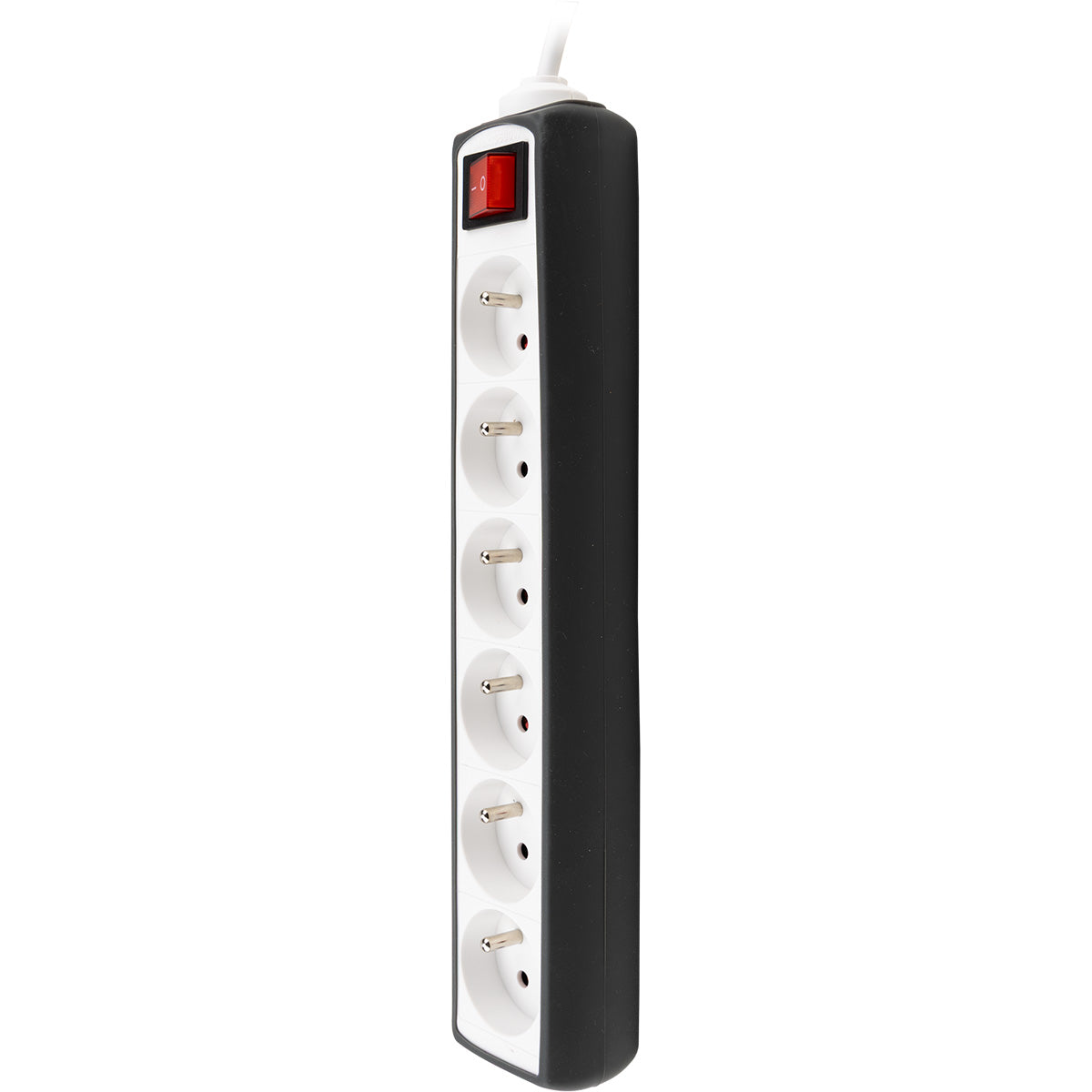 Bloc multiprise 6 prises 2P+T 16A + interrupteur - câble H05VV-F 3G1 1m - Zenitech