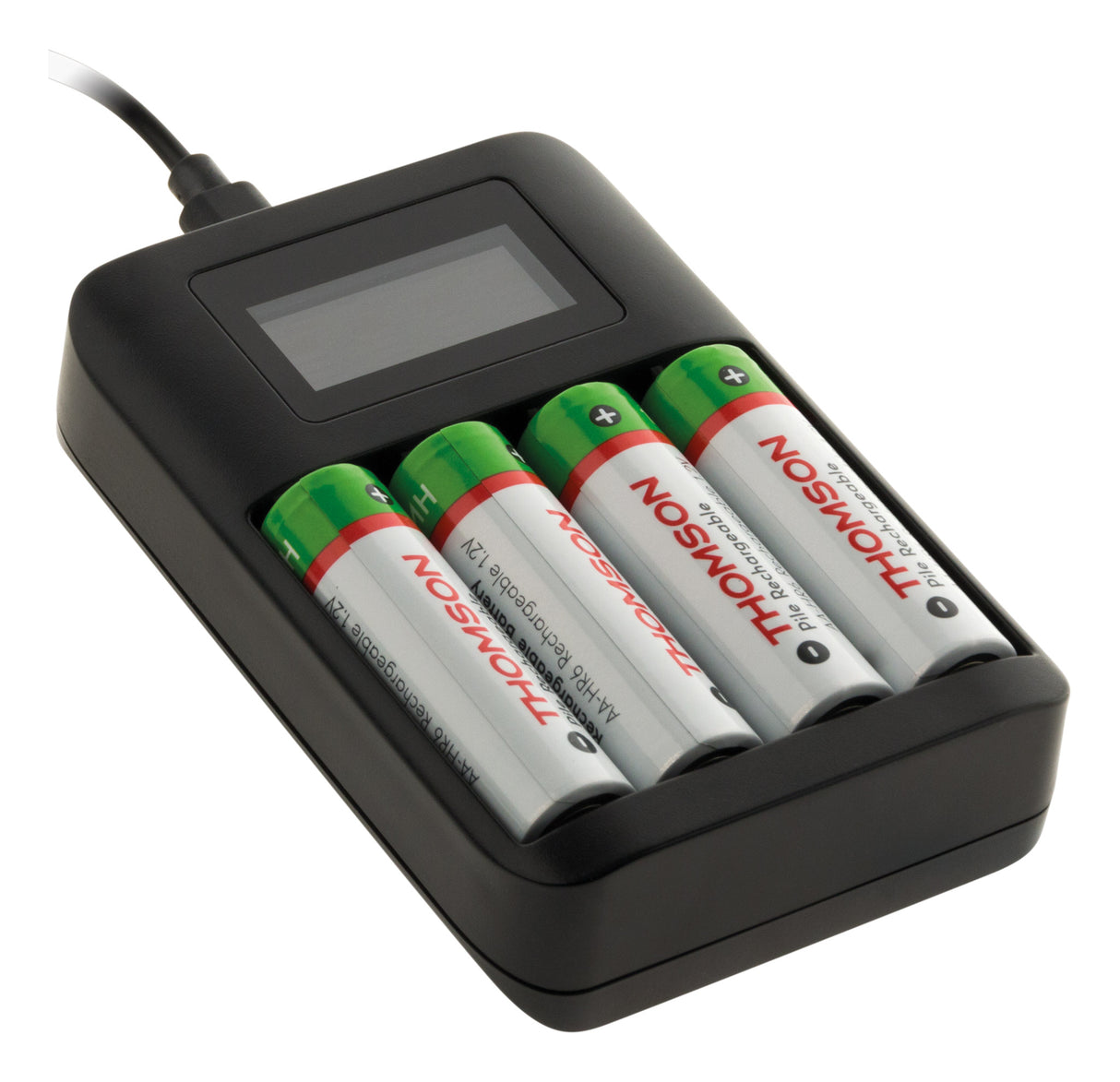 Chargeur USB pour piles AA et AAA (fournies) - Thomson