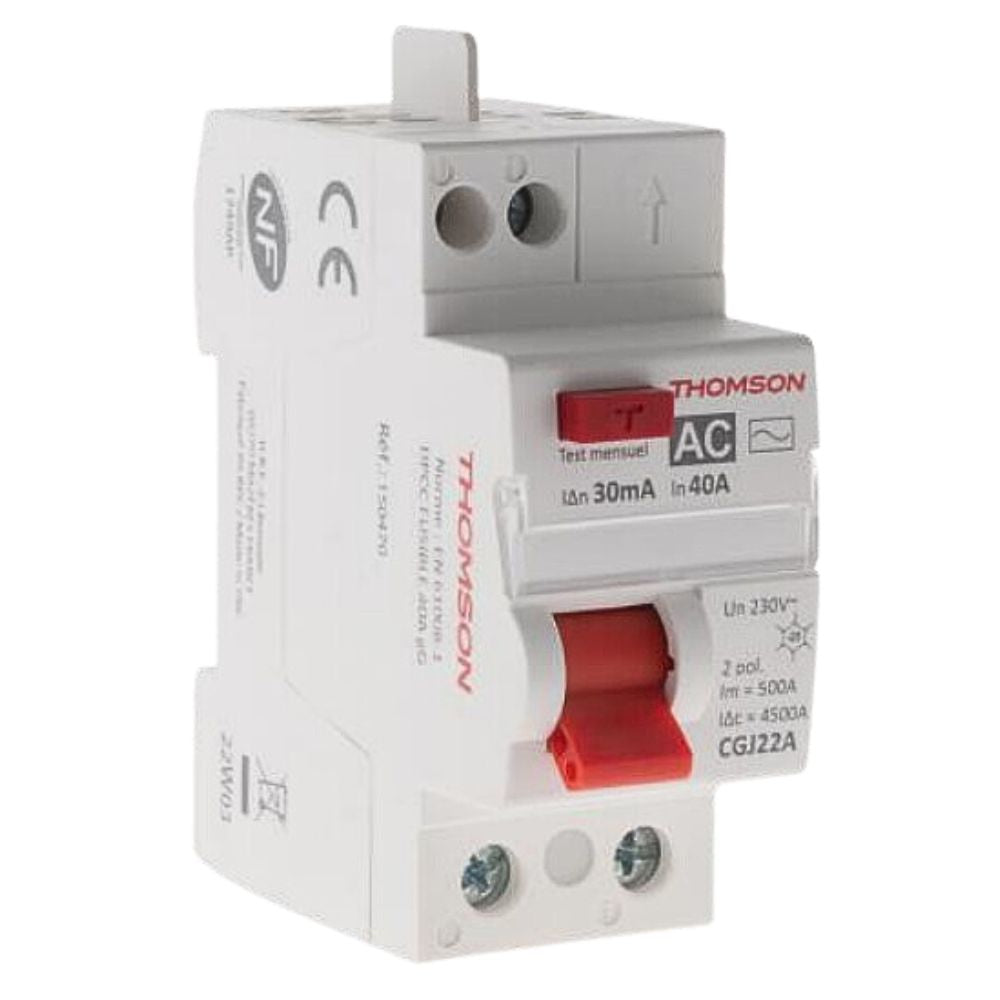 Interrupteur Différentiel 40A/30mA type AC NF (EASY CONNECT) - Thomson