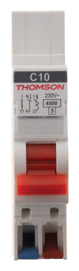 Disjoncteur 1P+N peignable bornes auto NF Easy Connect - Thomson