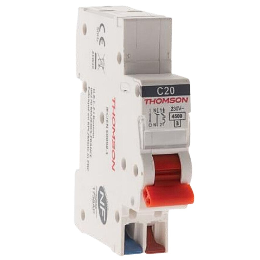 Disjoncteur 1P+N peignable bornes auto NF Easy Connect - Thomson