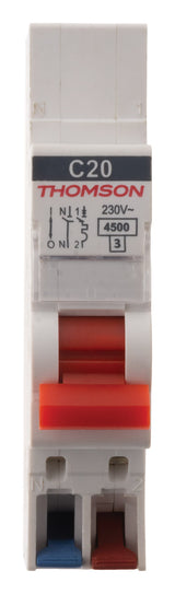 Disjoncteur 1P+N peignable bornes auto NF Easy Connect - Thomson