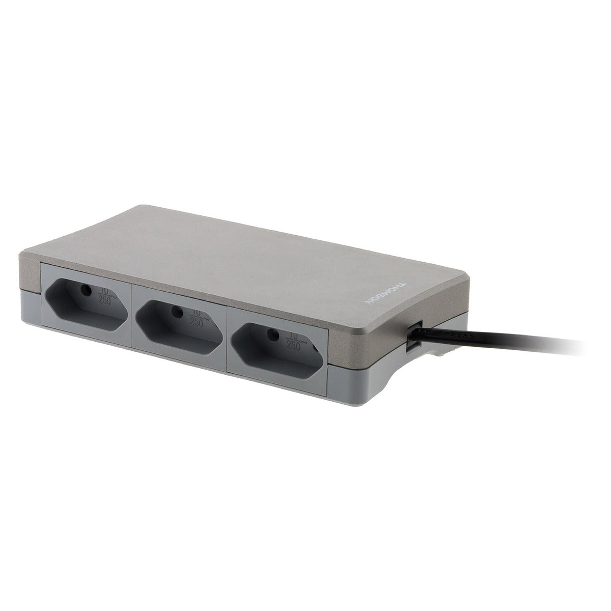 Bloc multiprise 6 prises type C 10A - Gris - Thomson